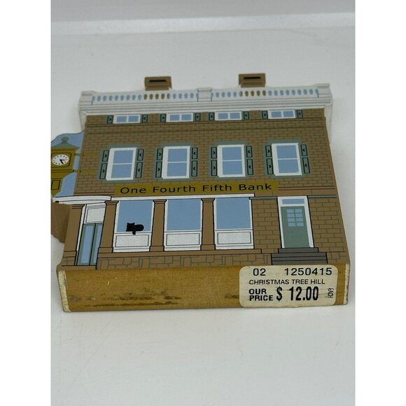 VTG Cat’s Meow One Fourth Fifth Bank 2002 Wood Village Collectible - Picture 7 of 7